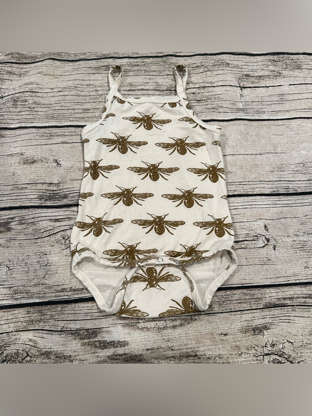 Kate Quinn Modal Tank Bodysuit with Bee Print Size 6-12 Months